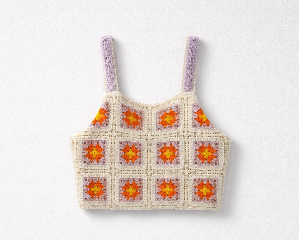 Top crochê menina