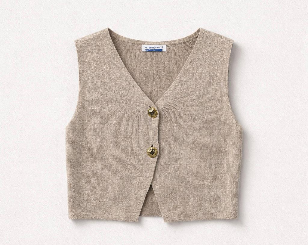 Colete tricô rapariga