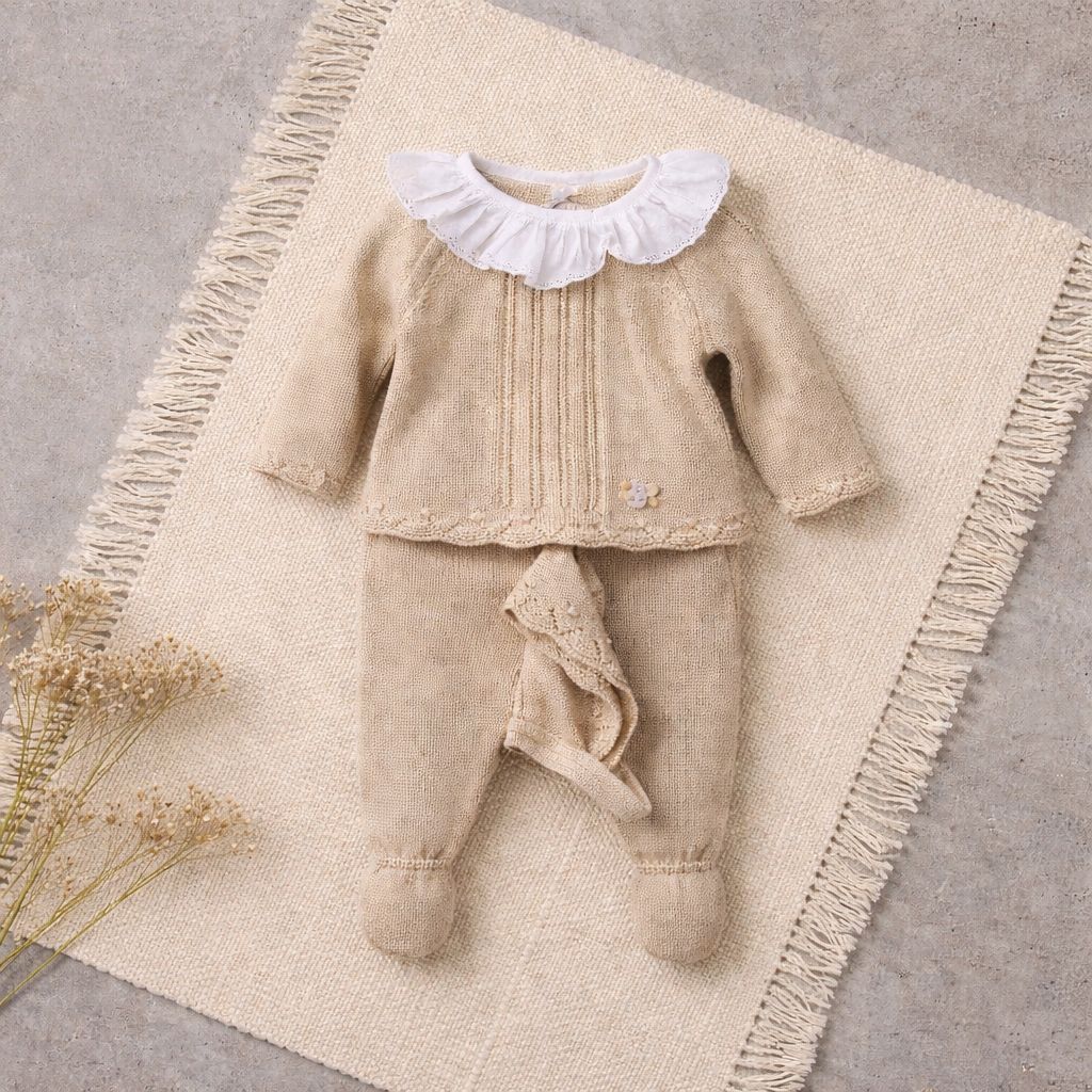 Conjunto de Malha Bebé Menina